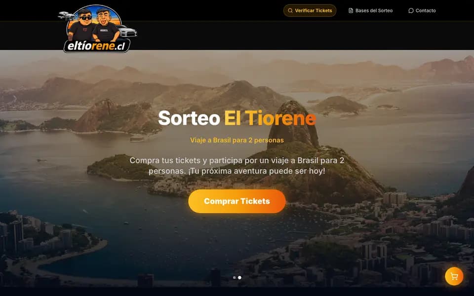 Sitio web de El Tío René desarrollado por R3Q
