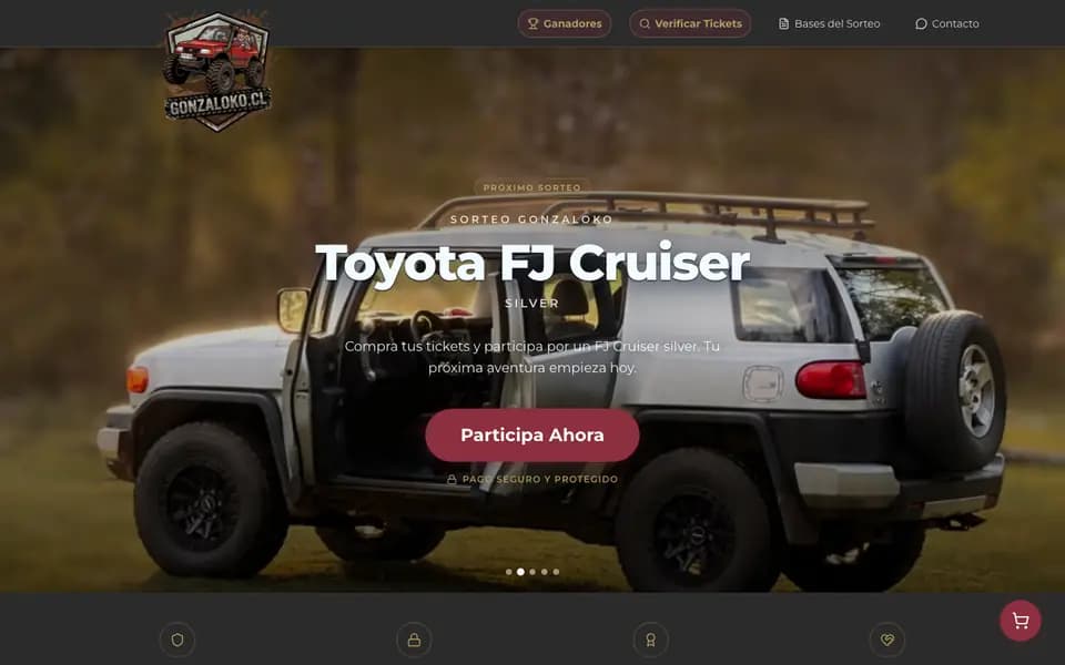 Sitio web de Gonzaloko desarrollado por R3Q