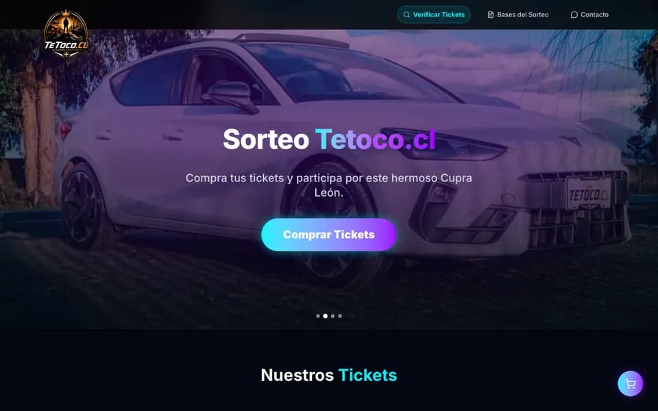 Sitio web de Tetoco desarrollado por R3Q